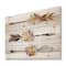 Designart - Ethnic Feathers and Flowers On Native Arrows II - Bohemian & Eclectic Print on Natural Pine Wood